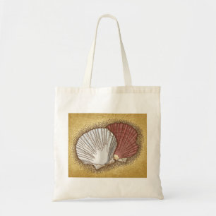 Bolso De Tela Cáscaras de concha de peregrino
