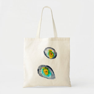 Bolso De Tela cáscaras de ostión abstractas de acuarela