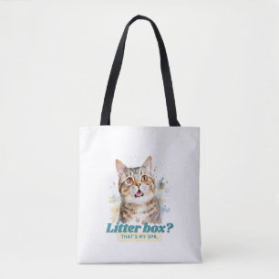 Bolso De Tela ¿Casilla de gato humorística? Ese es mi spa"