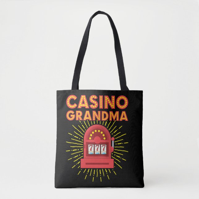 Bolso De Tela Casino Grandma Gambling Granny (Anverso)