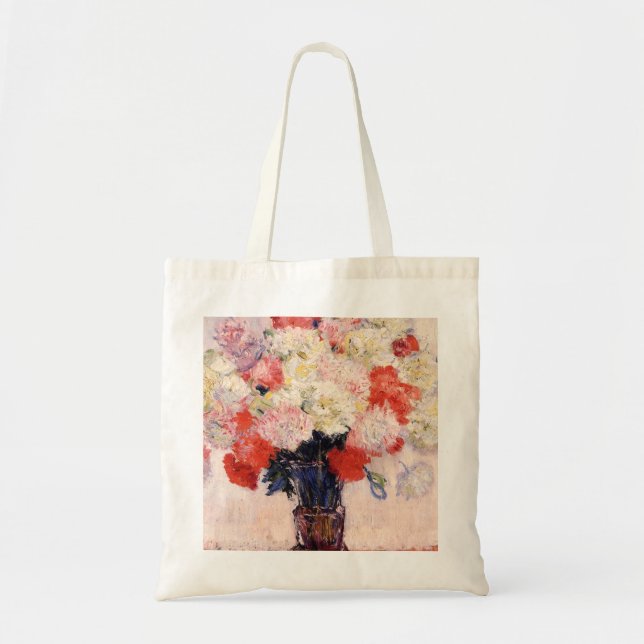 Bolso De Tela Caso De Peonies De Claude Monet (Frente)