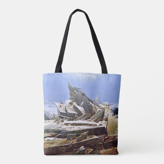 Bolso De Tela CASPAR DAVID FRIEDRICH - Mar de hielo 1824 (Reverso)