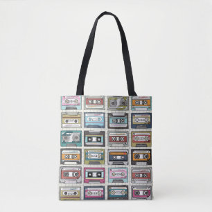 Bolso De Tela Cassette de música retro: Icono nostálgico
