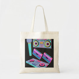 BOLSO DE TELA CASSETTE , PLANTILLA DE ESTILO DE AUDIO