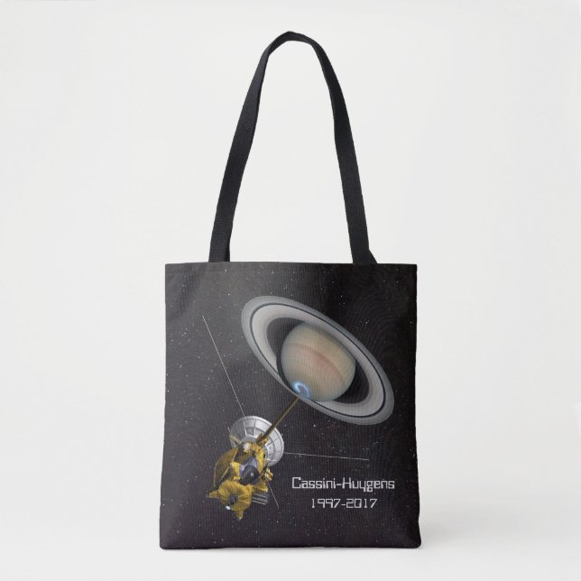 Bolso De Tela Cassini Huygens Saturn Misión (Anverso)