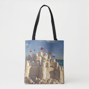 Bolso De Tela Castillo de arena en la playa