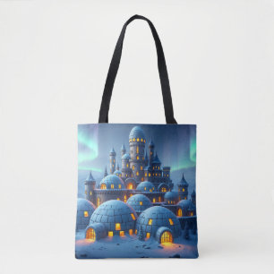 Bolso De Tela Castillo de Corazón de Invierno