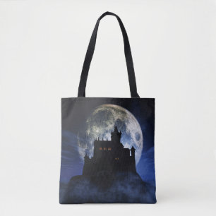 Bolso De Tela Castillo de fantasía durante la noche