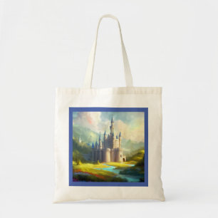 Bolso De Tela Castillo de Fantasy Felíz Paisaje 3