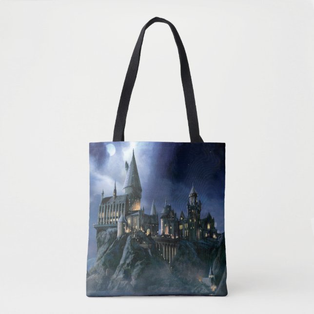 Bolso De Tela Castillo de Harry Potter | Hogwarts iluminados por (Anverso)
