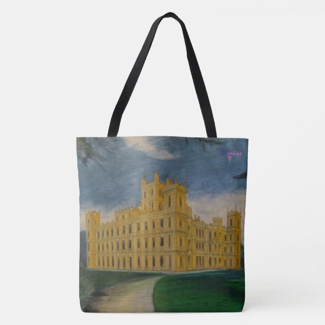Bolso De Tela Castillo de Highclere - abadía de Downton (Anverso)