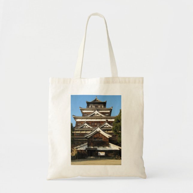 Bolso De Tela Castillo de Hiroshima 広 島 城, Hiroshima, Japón (Frente)