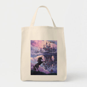 Bolso De Tela Castillo de Unicornio
