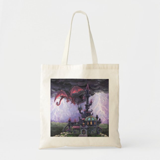 Bolso De Tela Castillo del Dragón (Frente)