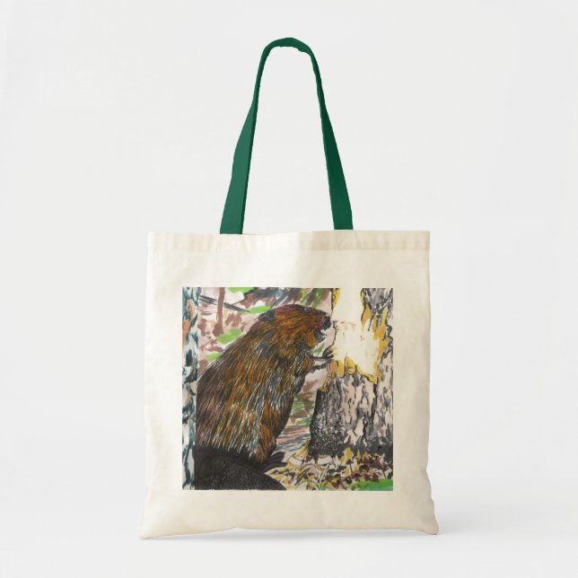 Bolso De Tela Castor ocupado (Frente)
