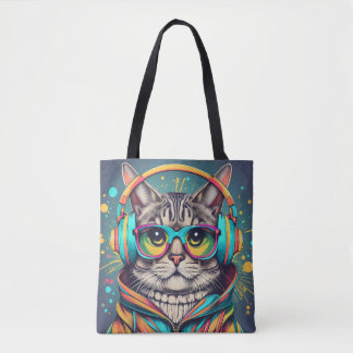 Bolso De Tela -Cat bag for shopping