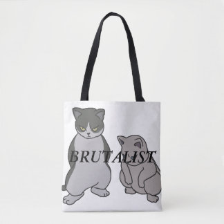 BOLSO DE TELA CAT BRUTALISTA