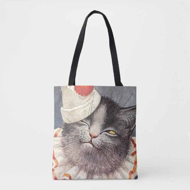 Bolso De Tela Cat Clown by Arthur Thiele (Anverso)