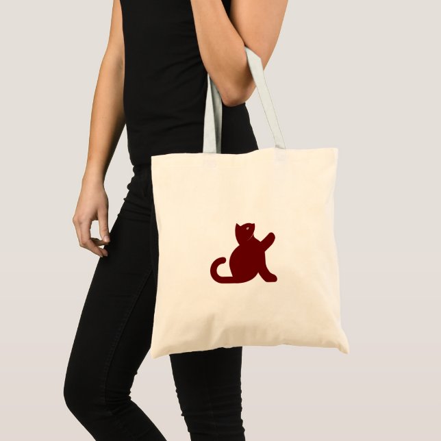 Bolso De Tela Cat Dice Hola (Anverso (producto))