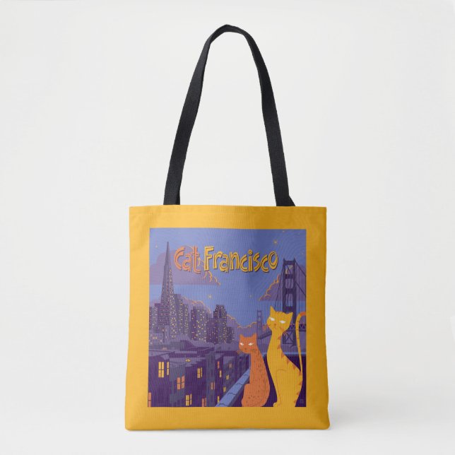 Bolso De Tela Cat Francisco (Anverso)