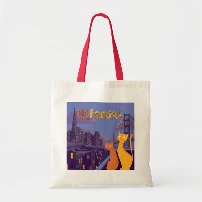 Bolso De Tela Cat Francisco (Frente)