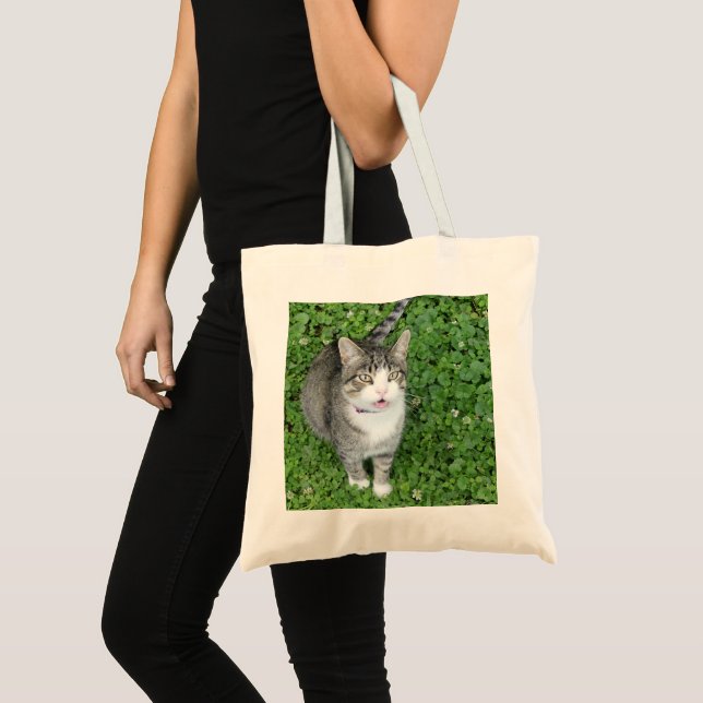 Bolso De Tela Cat in Clover (Anverso (producto))