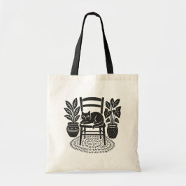 Bolso De Tela Cat In The Chair