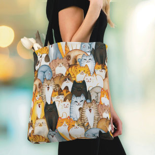 Bolso De Tela Cat Lover Tote Bag