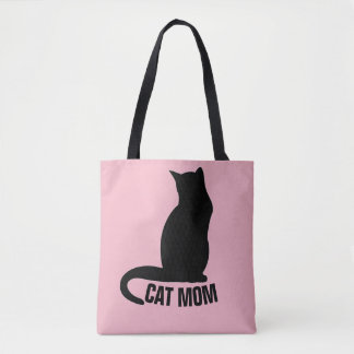 Bolso De Tela CAT MOM PinkTote Purse