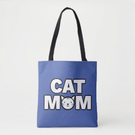 Bolso De Tela CAT MOM Tote Bag (azul)