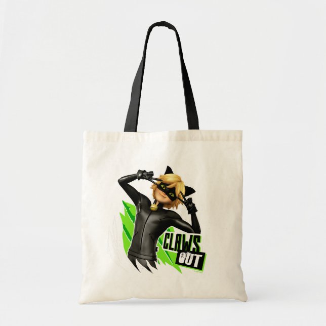 Bolso De Tela Cat Noir | Gráfica de Clawga Out (Frente)