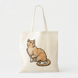 Bolso De Tela Cat Orange Tabby