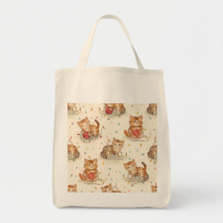 Bolso De Tela cat pattern christmas