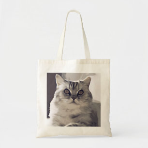 Bolso De Tela Cat, pelo corto británico, línea