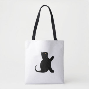 Bolso De Tela Cat Saying Hello