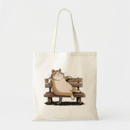 Bolso De Tela Cat The Bench Sitter