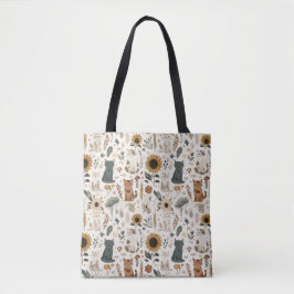 Bolso De Tela Cat Tote Bag