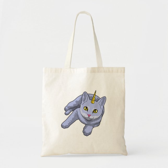 Bolso De Tela Cat Unicorn (Frente)