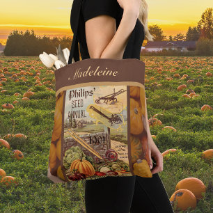 Bolso De Tela Catálogo de paquetes de semillas cosecha de otoño 
