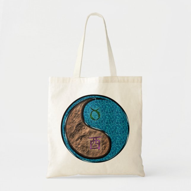 Bolso De Tela Catálogo de Taurus y Agua (Frente)