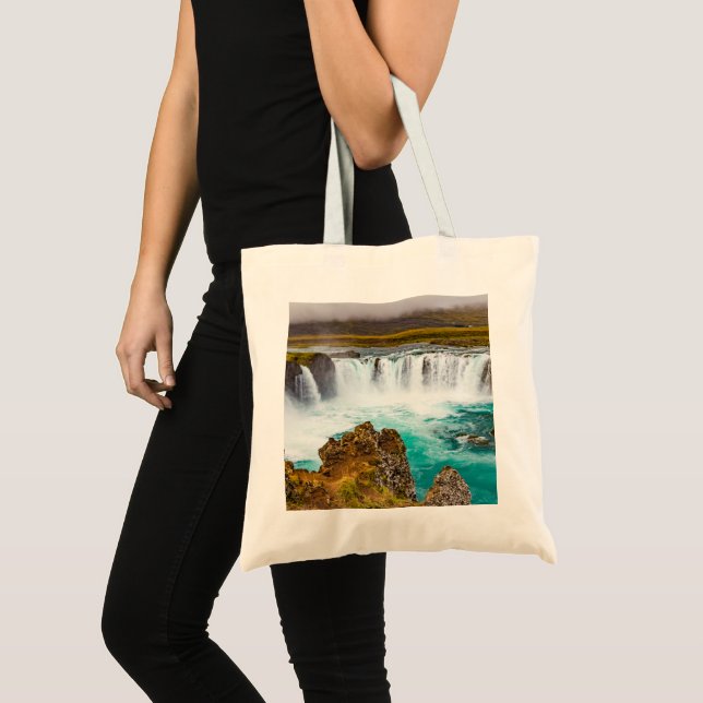 Bolso De Tela Catarata de Godafoss, Islandia (Anverso (producto))