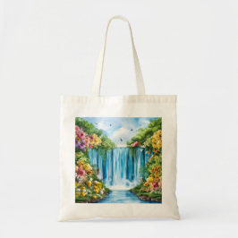 Bolso De Tela Catarata pintada a la acuarela