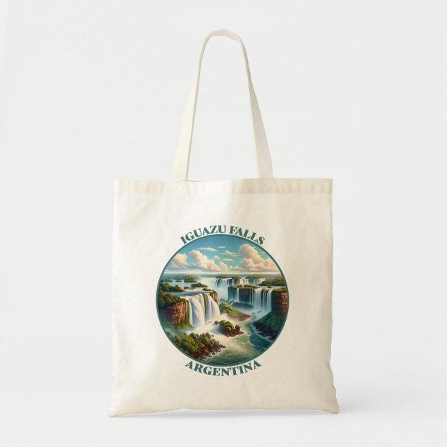 Bolso De Tela Cataratas del Iguazú Argentina (Frente)
