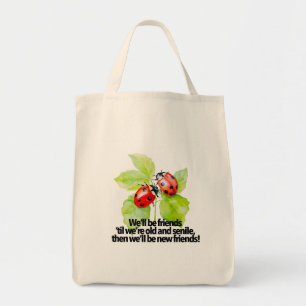 Bolso De Tela Catarinas cita de amistad divertida BFF vieja seni