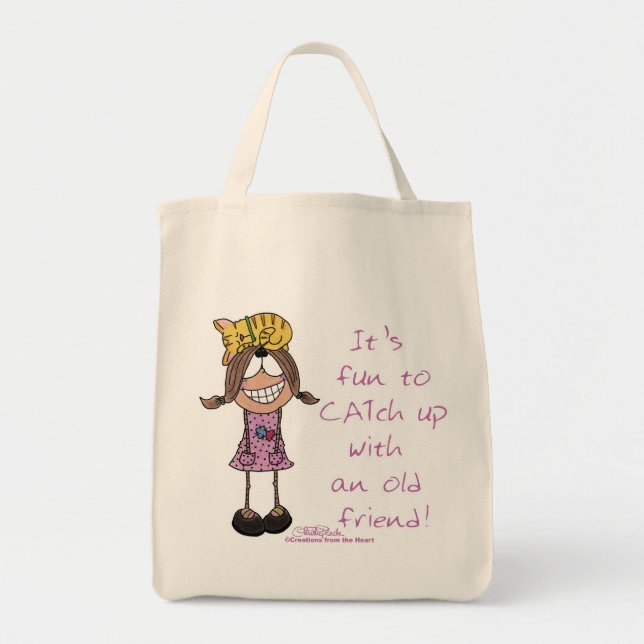 Bolso De Tela CATch Up (Frente)