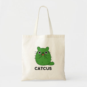 Bolso De Tela Catcus Funny Cat Cactus Pun