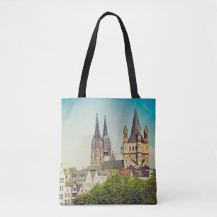 Bolso De Tela Catedral de Colonia Koelner Dom, de aspecto vintag