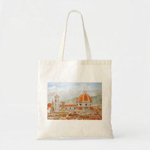 Bolso De Tela Catedral de Florencia Duomo pintura acuarela