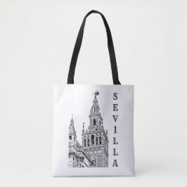 Bolso De Tela Catedral de la Giralda Sevilla. Andalucía, España.