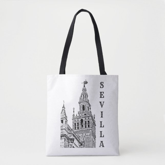 Bolso De Tela Catedral de la Giralda Sevilla. Andalucía, España. (Anverso)